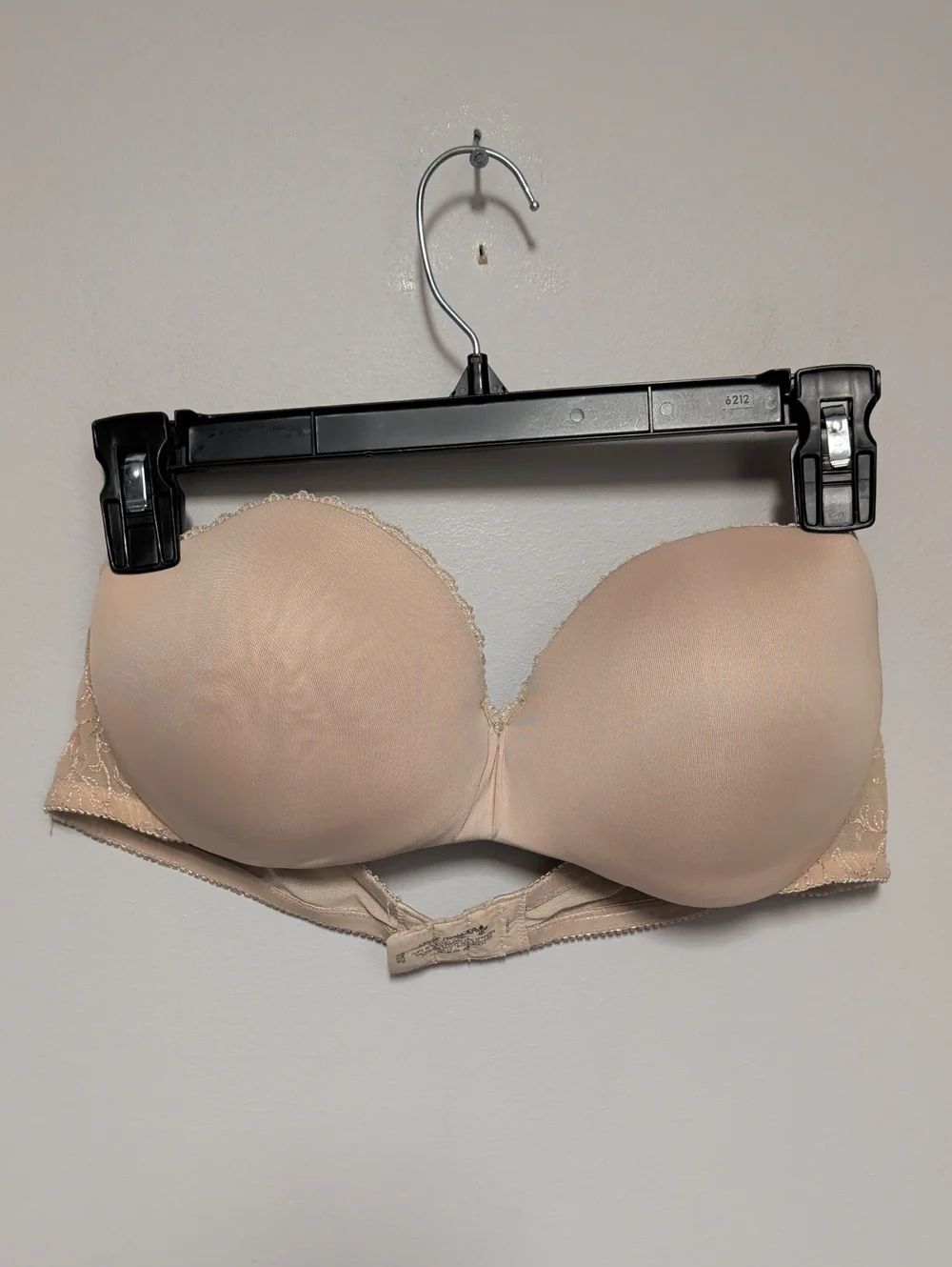 Lily of France Strapless Nude/Beige Bandeau Bra